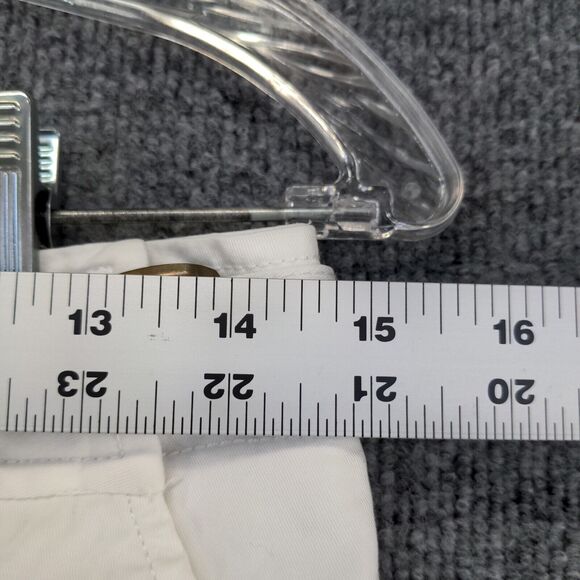 Lands' End Womens Fit 1 Chino Shorts White Size 4 Slash Pockets - Picture 4 of 13